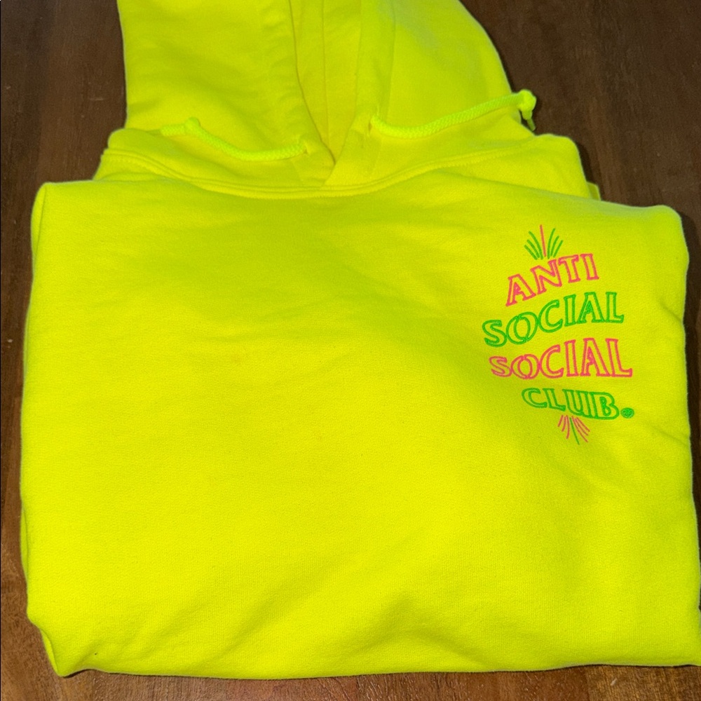 Anti Social Social Club Bright Yellow Hoodie